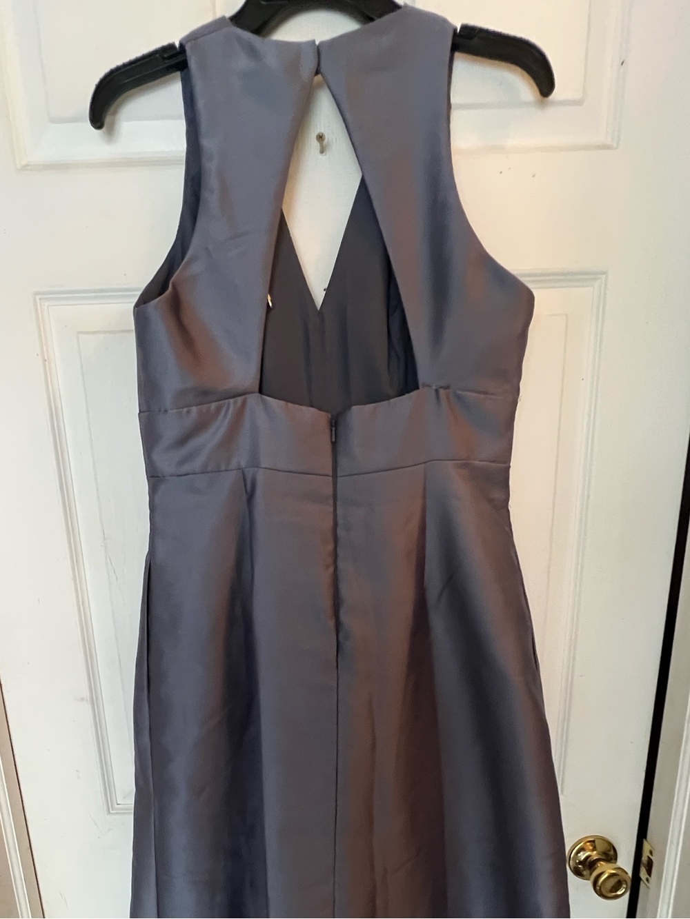 ALFRED SUNG Gray V-Neck Maxi Dress - Picture 6 of 6